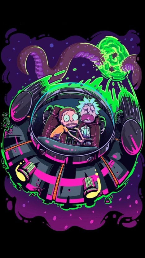 trippy rick and morty wallpaper 0023