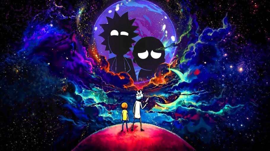 trippy rick and morty wallpaper 0033