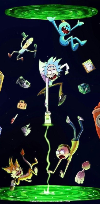 trippy rick and morty wallpaper 0036