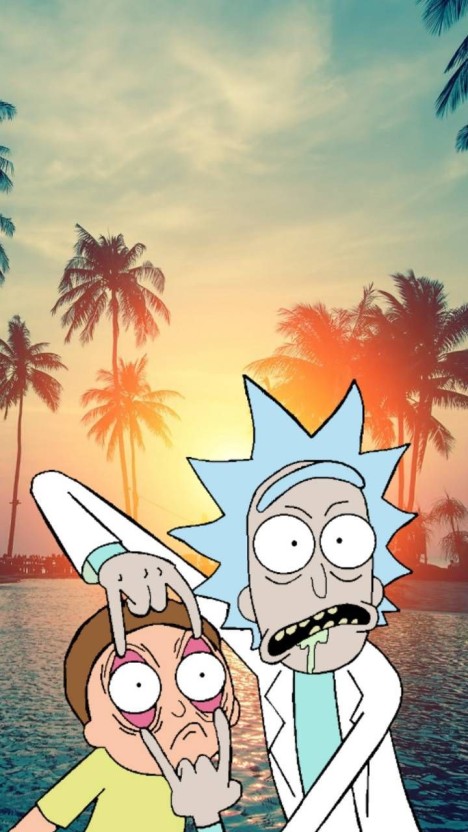 trippy rick and morty wallpaper 0070