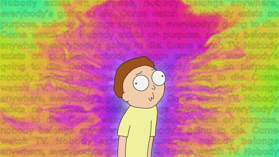 trippy rick and morty wallpaper 0079