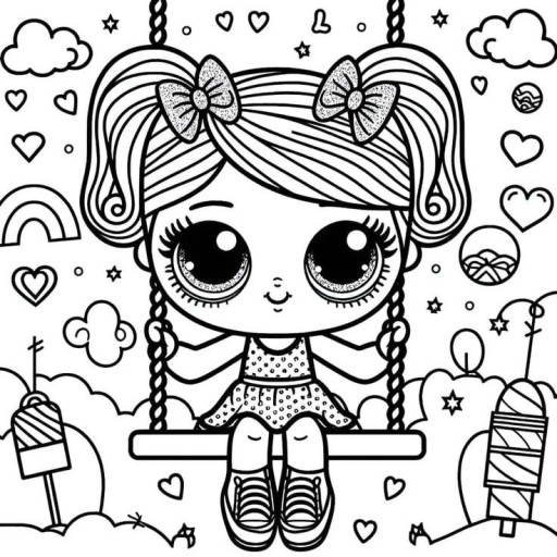 unicorn lol coloring pages 0051