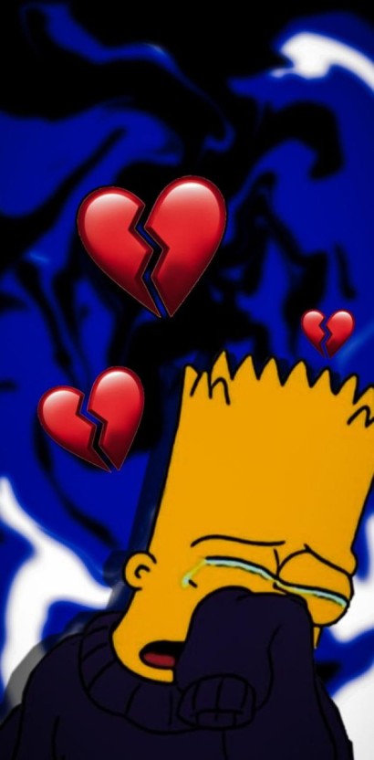 unique sad bart simpson wallpaper designs