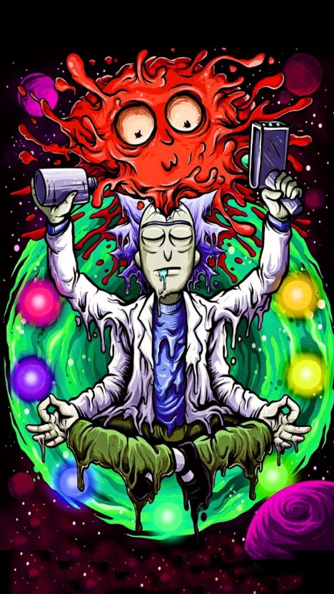 unique trippy rick and morty wallpaper backgrounds