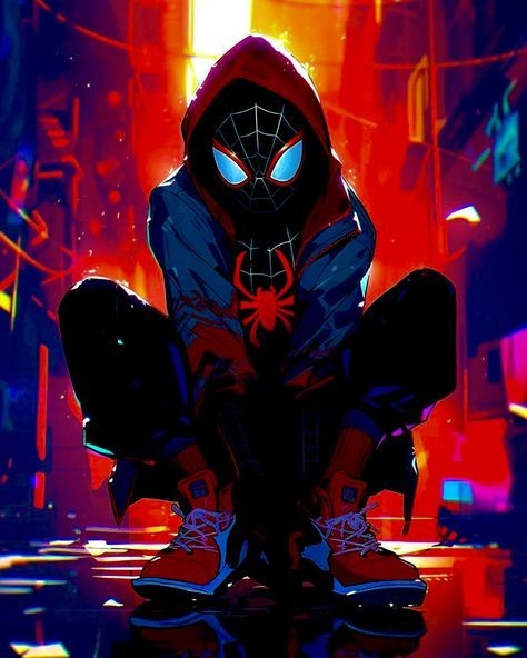 vibrant cool miles morales wallpaper themes