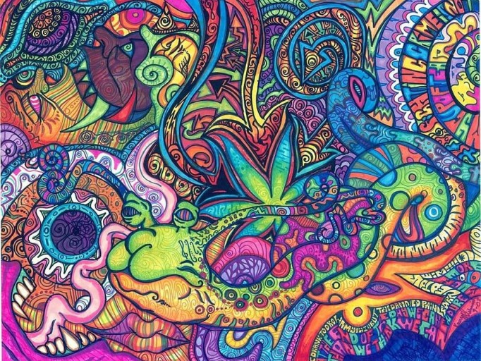 vibrant galaxy weed wallpaper collection