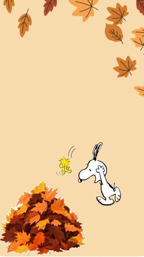 vibrant snoopy fall background images