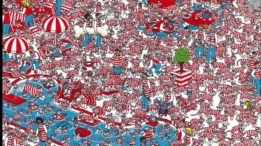 vibrant where's waldo wallpaper options