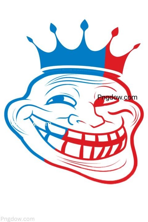 viral scary troll face png content