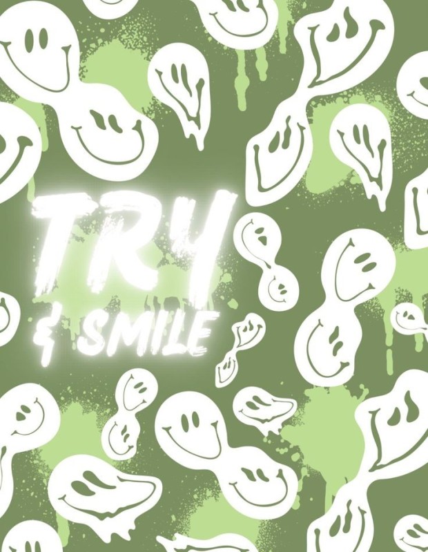 aesthetic trippy smiley face wallpaper